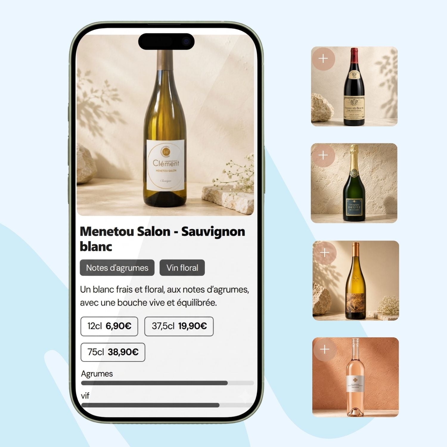 carte des vins restaurant
