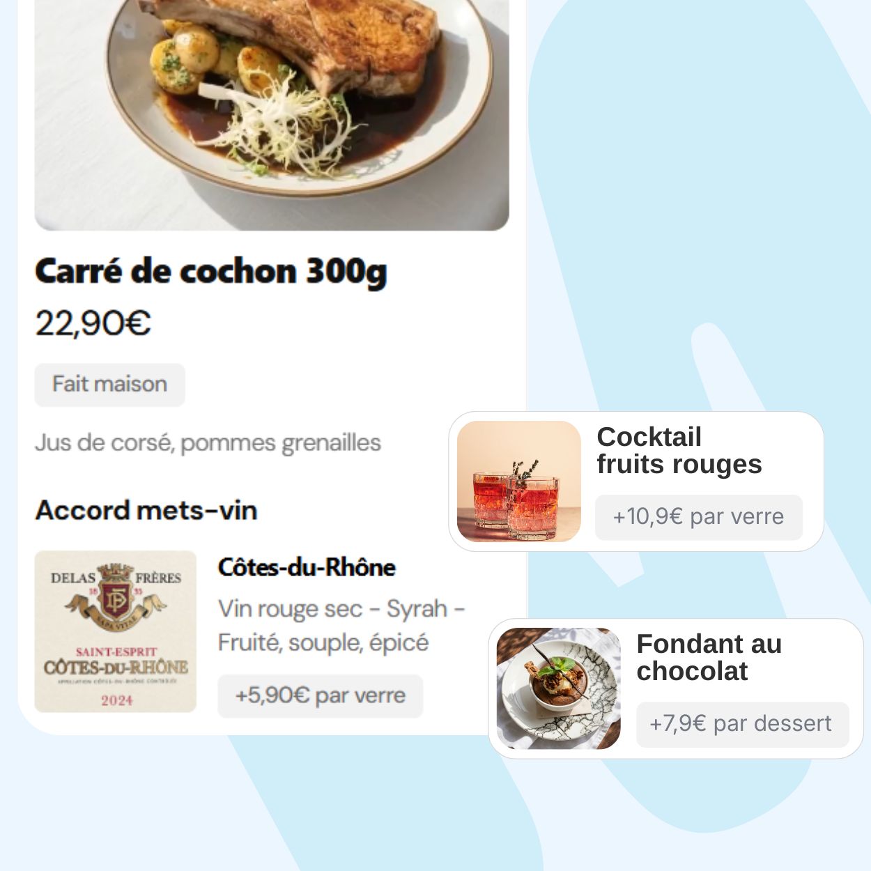 intégration de produit additionnel