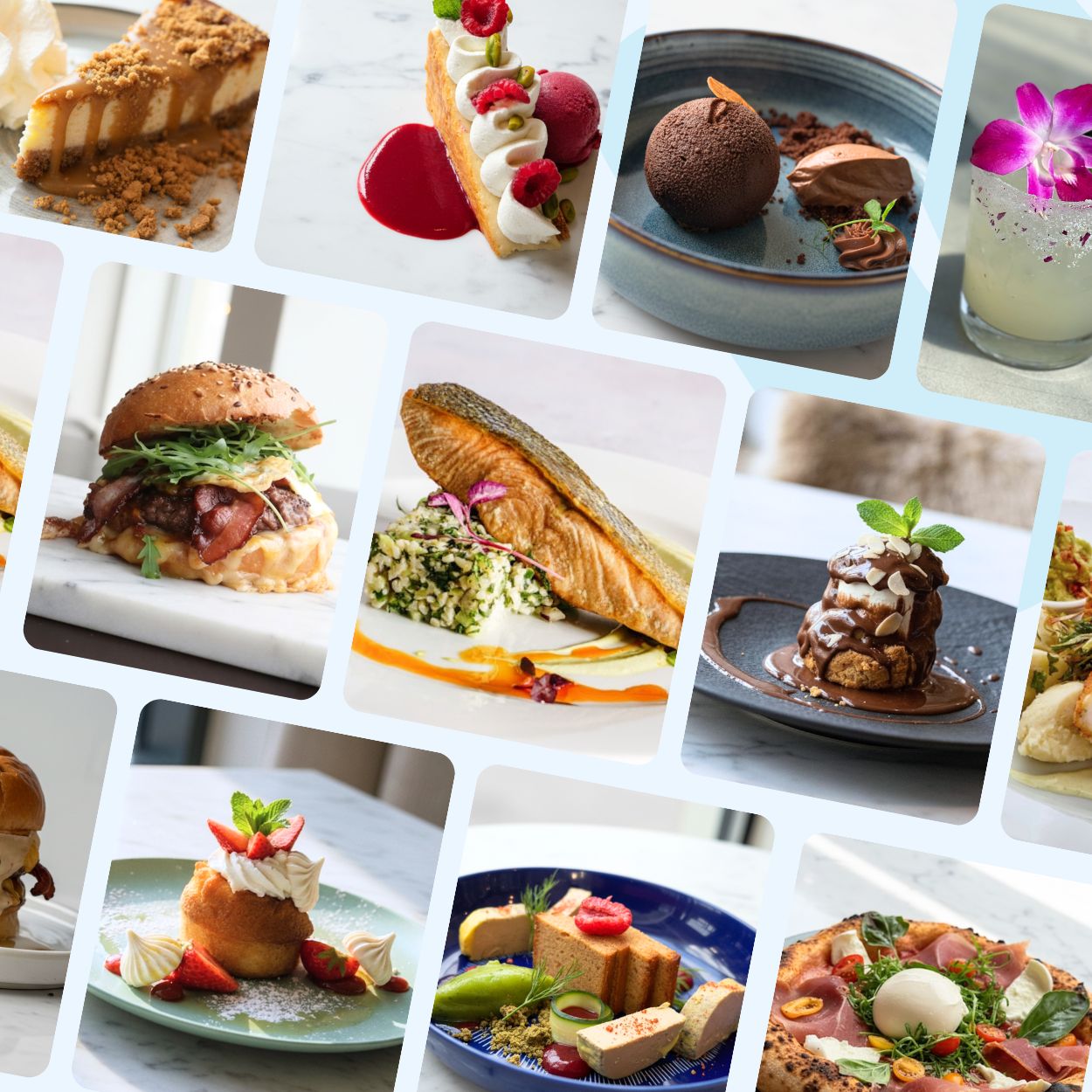 photo pour menu digital de restaurant